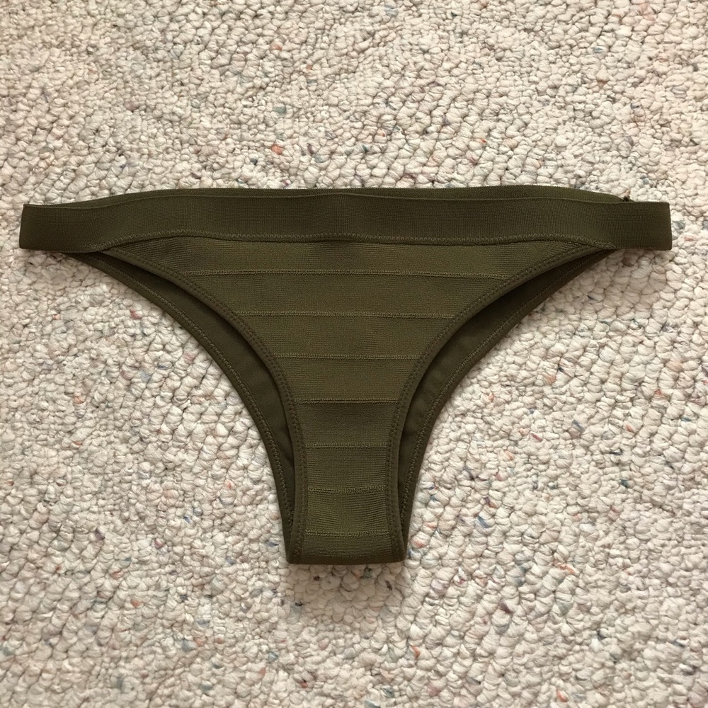 H&M Army Green Cheeky Bikini Bottom - Picture 1 of 3